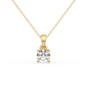 Solitaire Halskæde med 0.10 ct. LG Diamant i guld